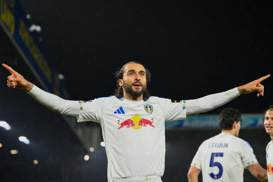 Dominic Calvert-Lewin of Leeds United celebrates after scoring a goal to make it 3-0 during the Premier League match between Leeds United and Nottingham Forest at Elland Road, Leeds on Friday 6th February 2026. (Photo: Jon Hobley | MI News) Credit: M