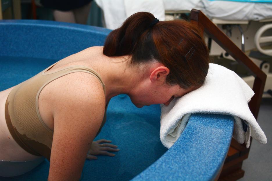 Pregnancy - pregnant woman natural water birth