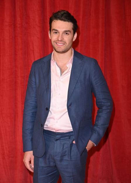 Lawrence Robb attends the 2022 British Soap Awards.