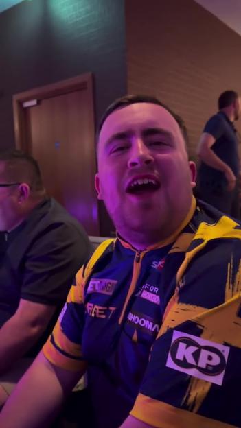 Luke Littler Celebrates Premier League Darts Victory with a Man Utd Anthem at Afterparty with Angry Ginge