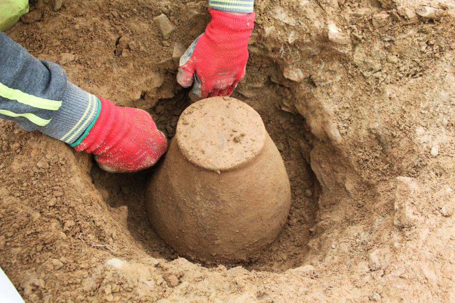 Items uncovered during the archaeological dig