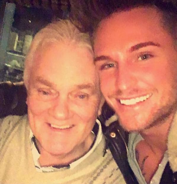 Tom Zanetti and his grandad smiling for a photo.