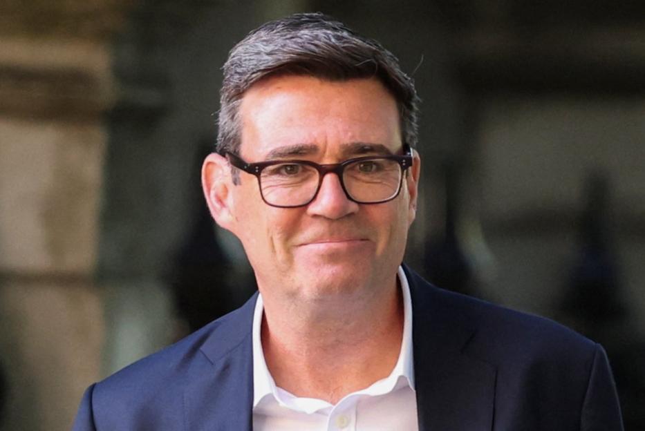 Andy Burnham, British Member of Parliament for Makerfield, arriving for a radio interview.
