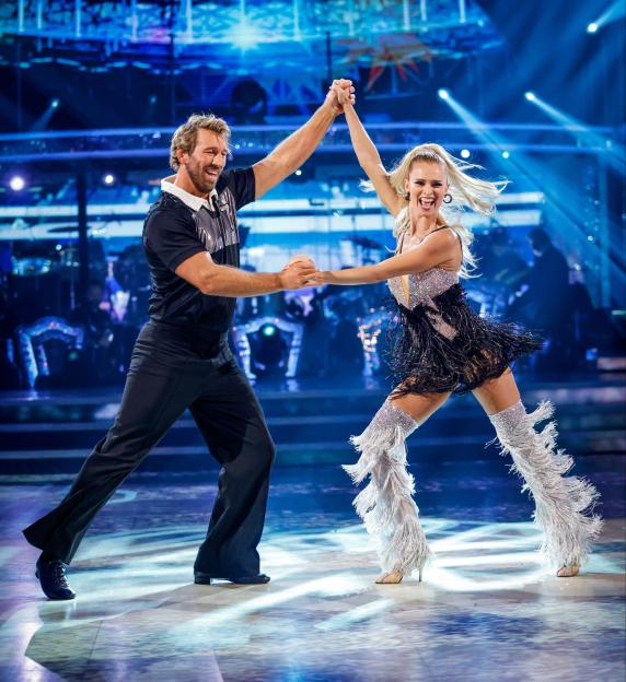 Chris Robshaw and Nadiya Bychkova dancing on Strictly Come Dancing.