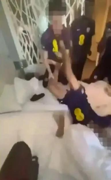 England U16 brawl