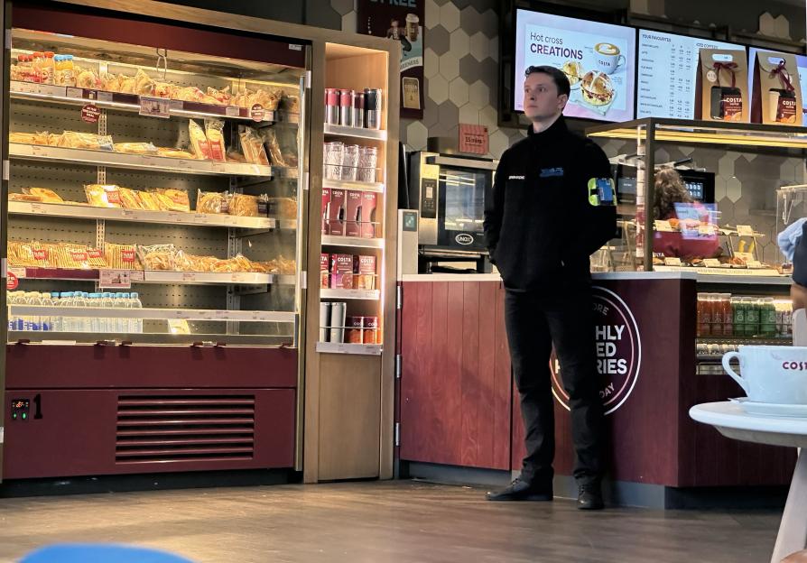 Security at Costa Coffee