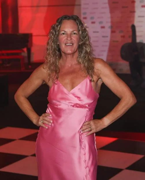 EastEnders star shows off dramatic six stone weight loss in slinky pink dress – after having surgery to shed the pounds