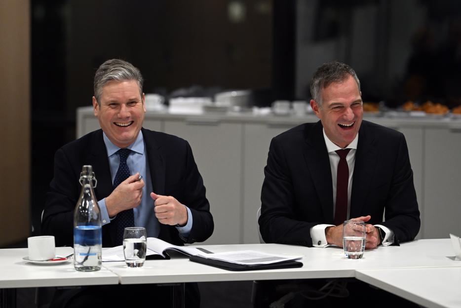 Keir Starmer Meets Peter Kyle During Northern Ireland Visit