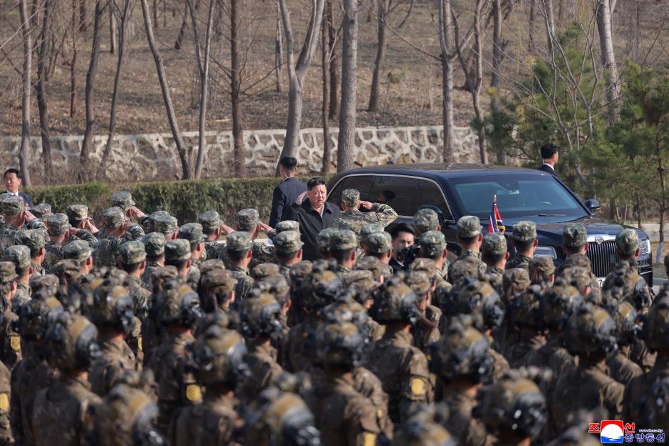 North Korea's Kim Jong Un visits a special operations training base