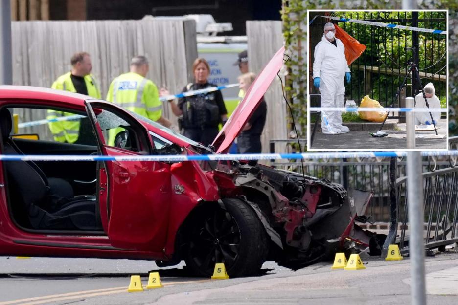 40-Year-Old Man Arrested After Car Plows Into Crowd on Busy High Street Following Argument, Leaving One in Critical Condition