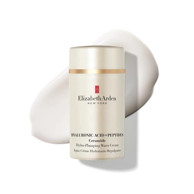 Elizabeth Arden Hyaluronic Acid + Peptides Ceramide Hydra-Plumping Water Cream.