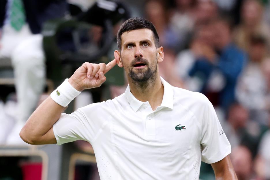 Novak Djokovic Dazzles in 'Federer' Outfit on Centre Court Before Facing Intense Wimbledon Showdown