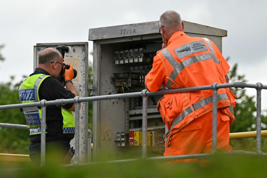 Train Collision in Bedford, Britain
