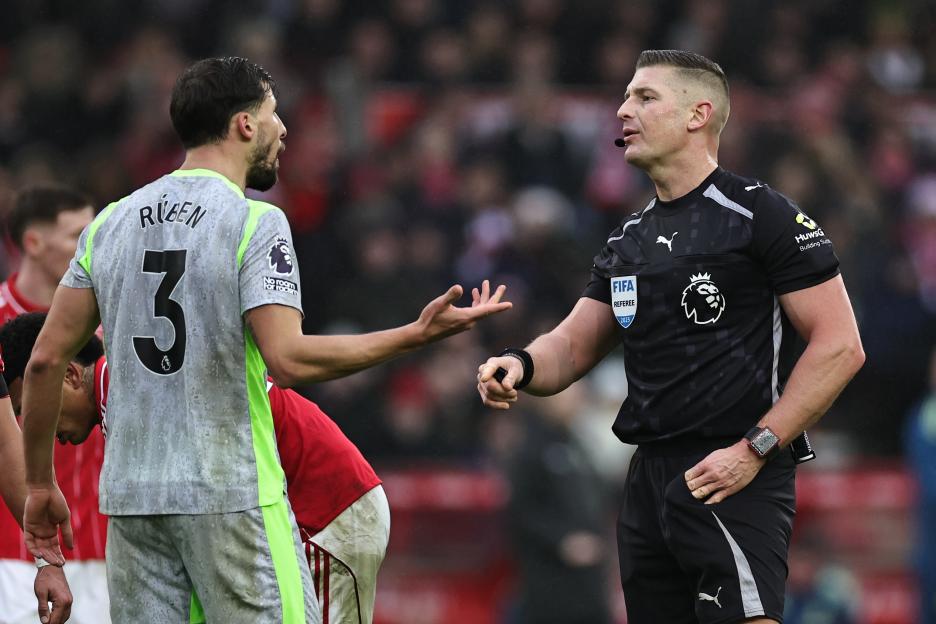 Match referee Robert Jones