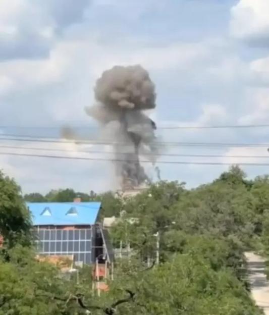 VIDEO: Moment Russian drone blasted out of sky during wedding photoshoot