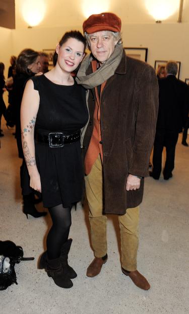 Fifi Trixibelle Geldof and father Sir Bob Geldof standing together.