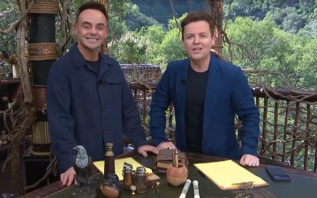 Ant and Dec on the set of I'm a Celebrity...Get Me Out of Here!
