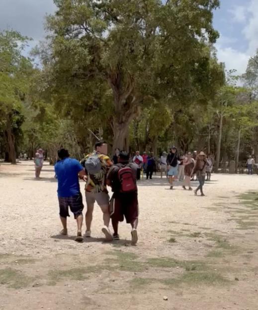 VIDEO: Tourists arrested after climbing ancient pyramid