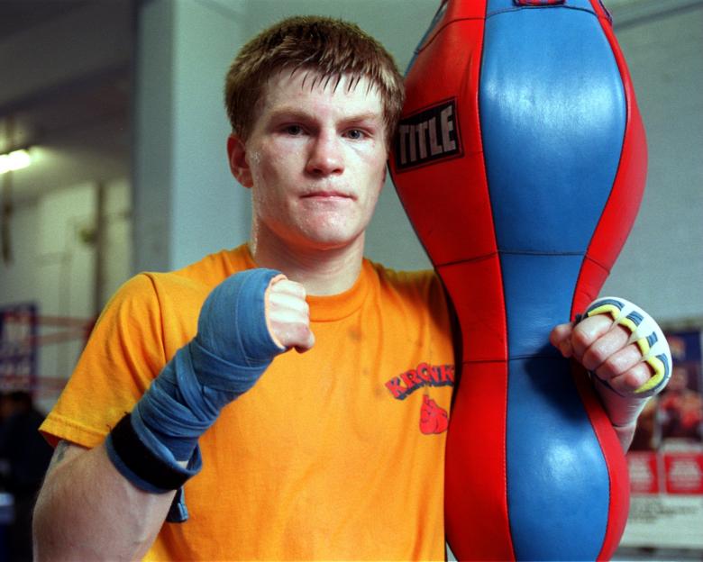 Ricky Hatton during a press workout at TKO Gym.