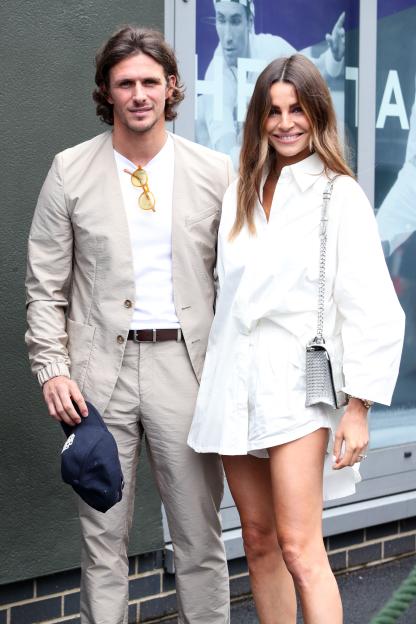 Jake Hall and Misse Beqiri posing.