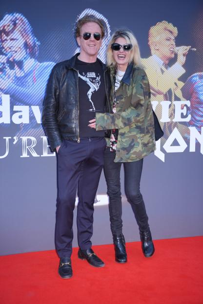 Actor Damian Lewis and Alison Mosshart at the David Bowie: You're Not Alone premiere.