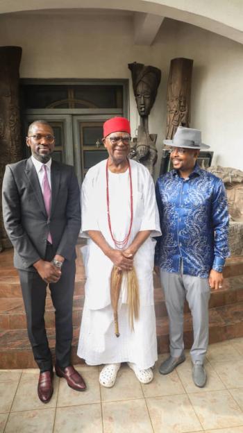 Obi of Onitsha Welcomes Flutterwave's CEO and Champions Fintech Growth in Southeast