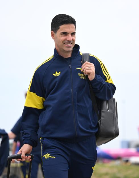 Arsenal Touch Down at Luton Airport for Champions League Final, Mikel Arteta Receives Major Fitness Boost!