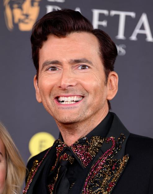 David Tennant attends the 2025 EE BAFTA Film Awards.