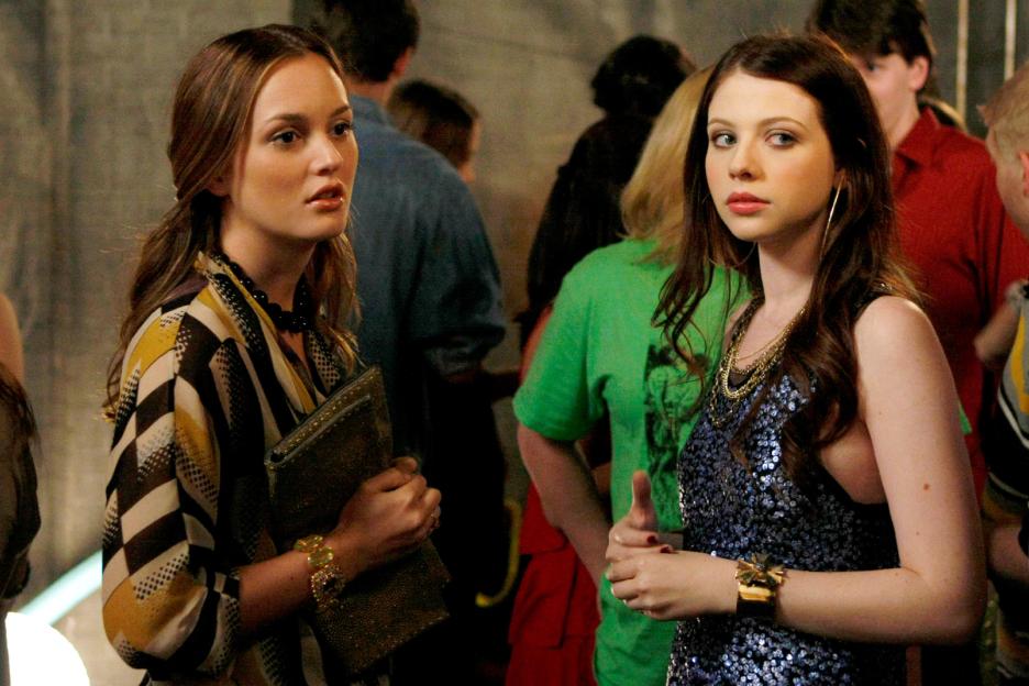 Leighton Meester and Michelle Trachtenberg in "Gossip Girl."