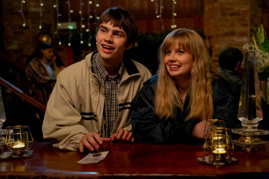 Spike Fearne as Owen and Angourie Rice as Emily Raine from the film "Finding Emily".
