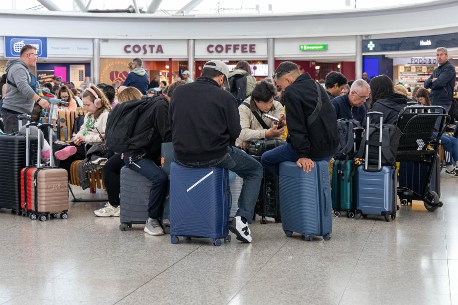 Stansted airport passengers delays