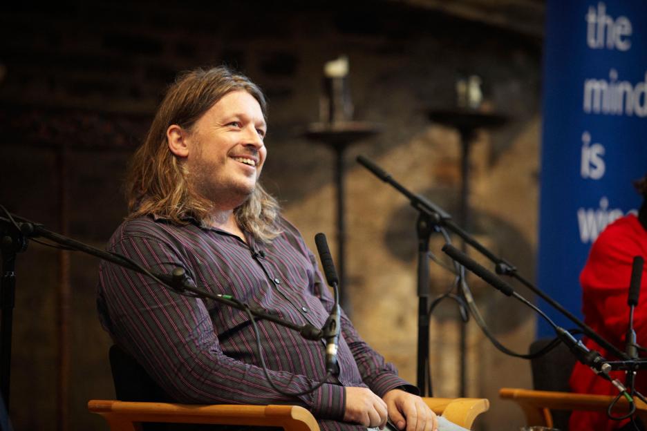 Richard Herring talking at The Telegraph Ways With Words Literary Festival.