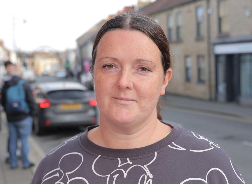 Sarah Macdonald in Shildon Town, Co Durham.