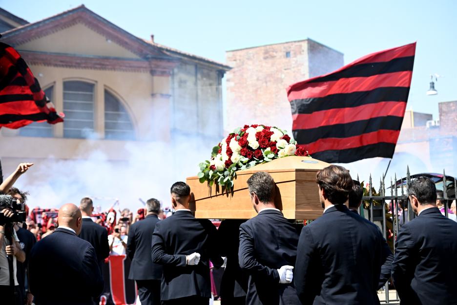 Franco Baresi's Funeral Is Held At Basilica di Sant'Ambrogio