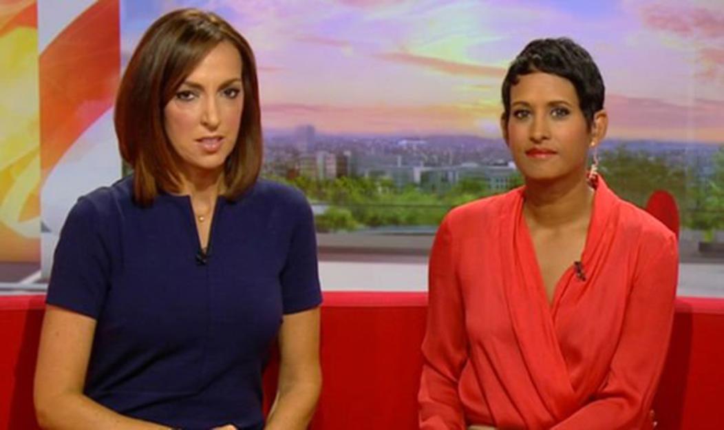 Sally Nugent and Naga Munchetty on BBC Breakfast.