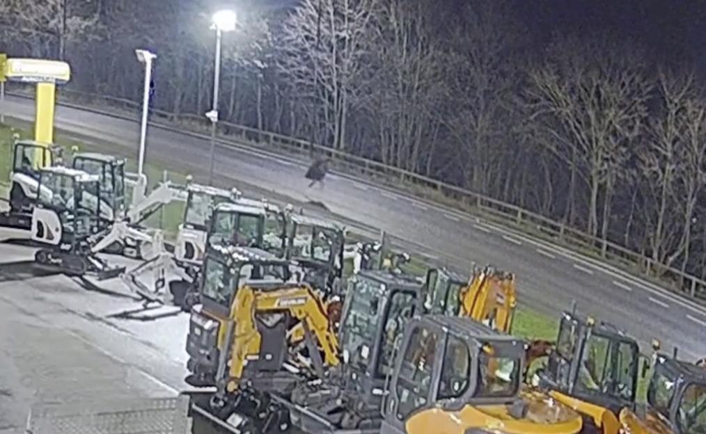 Ross Neville running from the scene of a car crash.