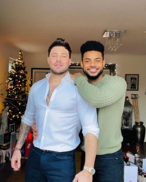 Duncan James and boyfriend.