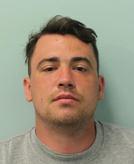 Mugshot of Jordan McSweeney, who was jailed for the murder of law graduate Zara Aleena.