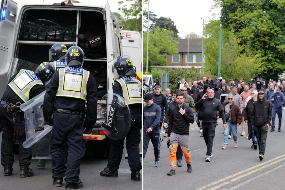 Eggs and Beer Cans Fly at Riot Police During Protest Over Lack of Evidence Linking Migrants to Church Rape Incident