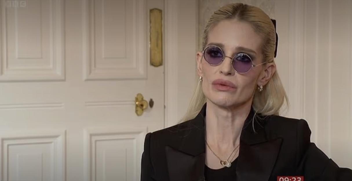 Kelly Osbourne during a TV interview on BBC Breakfast.