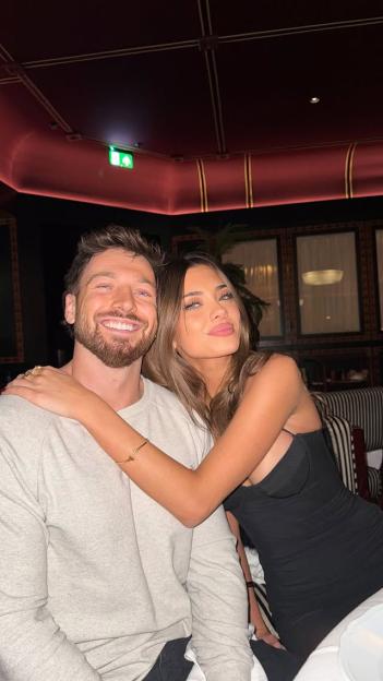 Sam Thompson and Talitha Balinska posing together.