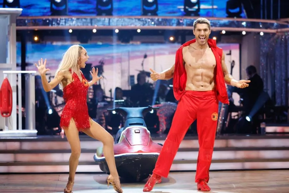 Amy Dowden and Chris Appleton performing on Strictly Come Dancing.