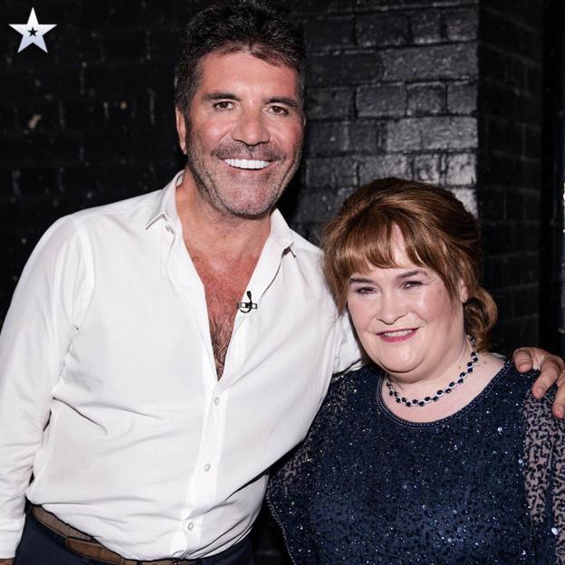 Simon Cowell with Susan Boyle.