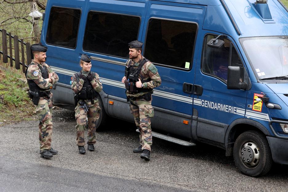 The village of Le Vernet in the Alps