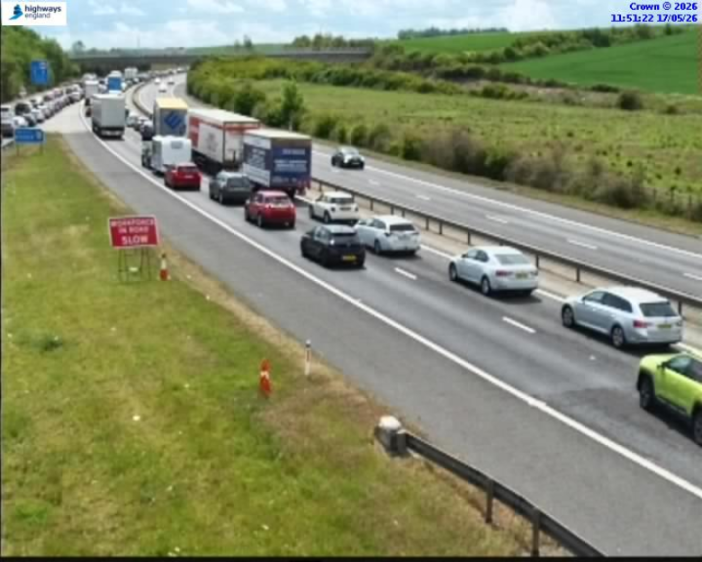 M11 Closure Near Stansted Airport: 30-Minute Delays and 3 Miles of Traffic After Serious Accident