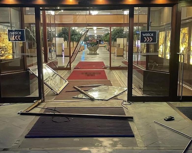 British Tourist, 36, on Drugs Crashes into Hotel Doors and Attempts to Escape Before Colliding with Police Car