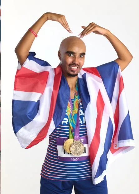 Maya Jama dressed as Mo Farah for Halloween.