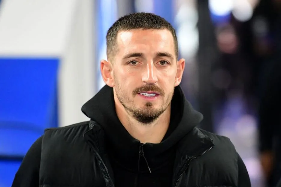 Lewis Dunk, defender of Brighton and Hove Albion, arriving for the Premier League match against Brentford.