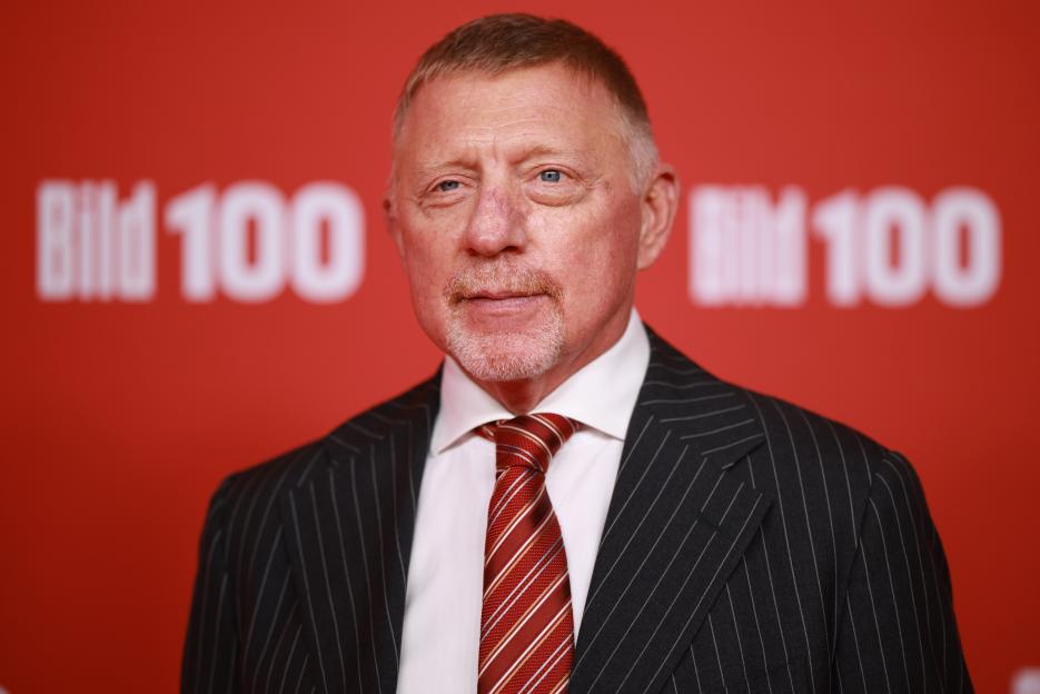 German former tennis player Boris Becker attending the Bild100 reception.