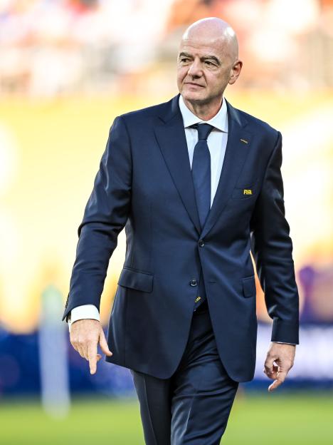 FIFA president Gianni Infantino looks on after the FIFA World Cup 2026 Final match.